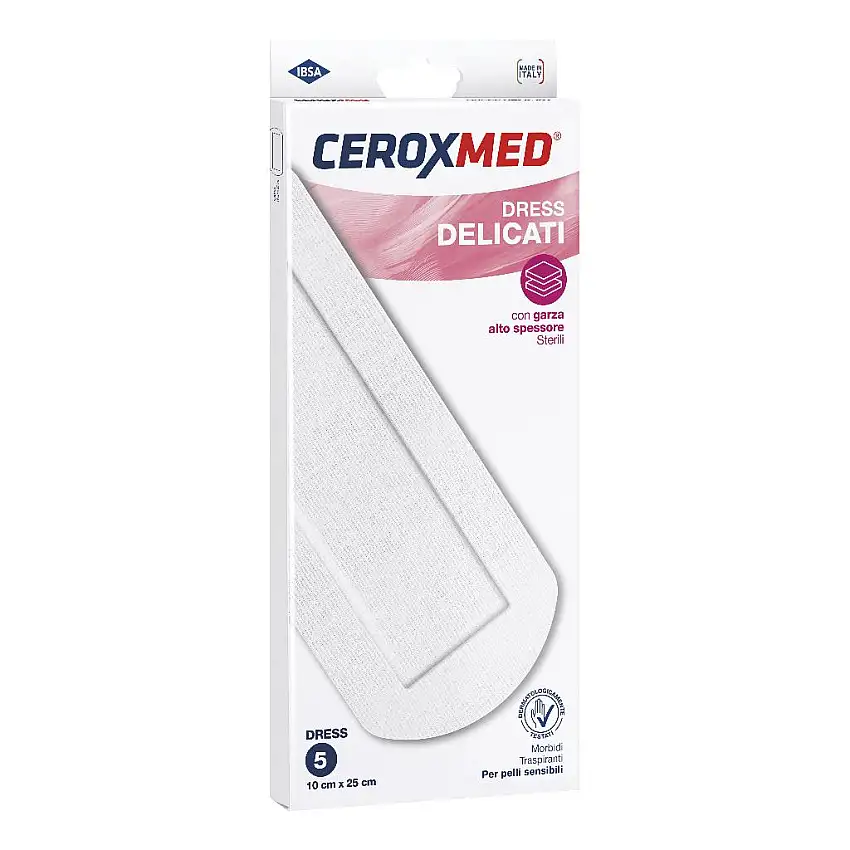 DRESS DELICATI CEROXMED 10X25 CM 5 PEZZI
