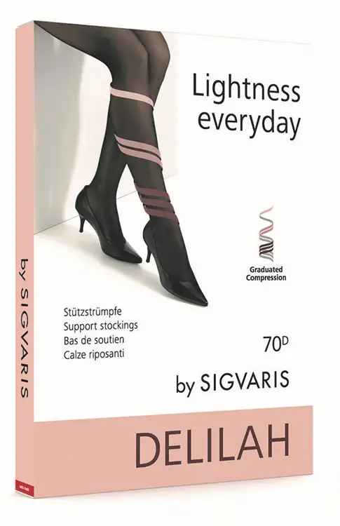 SIGVARIS DELILAH 70 DENARI FLAT COSCIA BRONZO 4