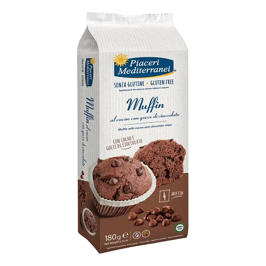 PIACERI MEDITERRANEI MUFFIN CACAO 180 G