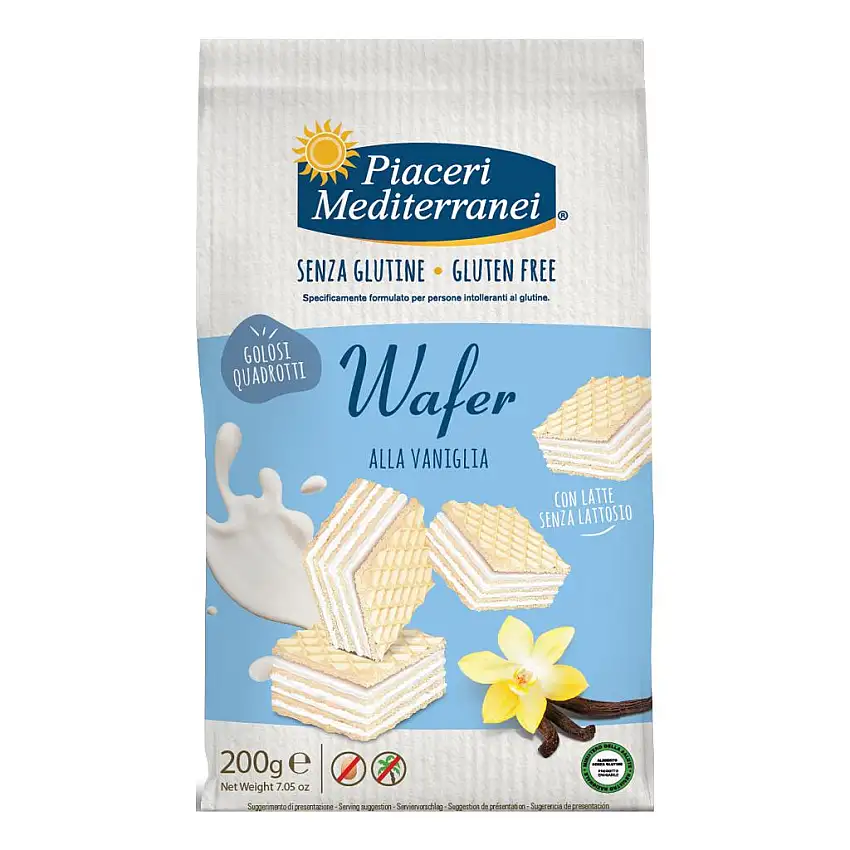 PIACERI MEDITERRANEI WAFER VANIGLIA 200 G
