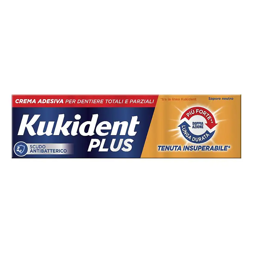 KUKIDENT PLUS DOPPIA AZIONE CREMA ADESIVA DENTIERE 40 G