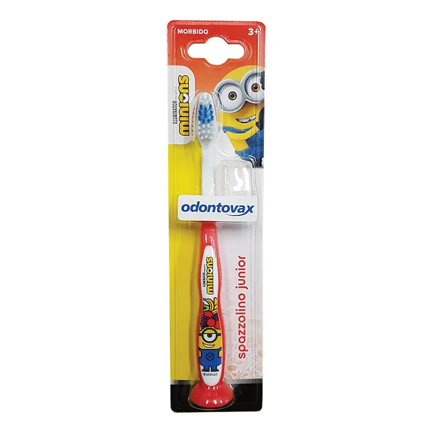 ODONTOVAX SPAZZOLINO JUNIOR MINIONS ROSSO