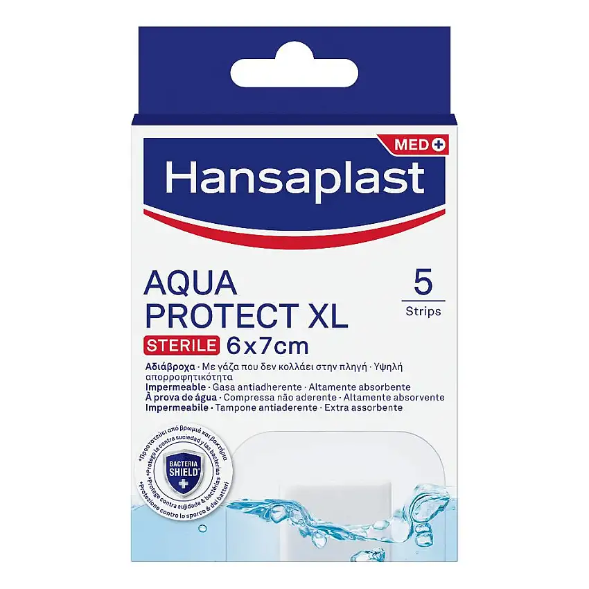 CEROTTO HANSAPLAST AQUA PROTECT XL 6X7 CM 5 PEZZI