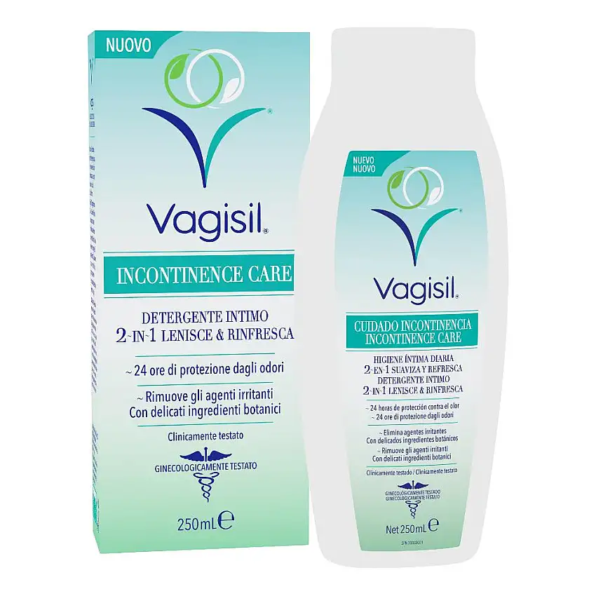 VAGISIL INCONTINENCE CARE DETERGENTE INTIMO 2IN1 LENISCE & RINFRESCA 250 ML