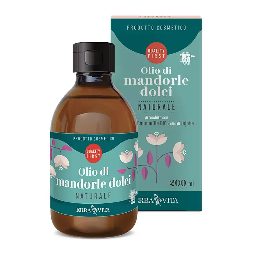 OLIO DI MANDORLE DOLCI NATURALE 200 ML