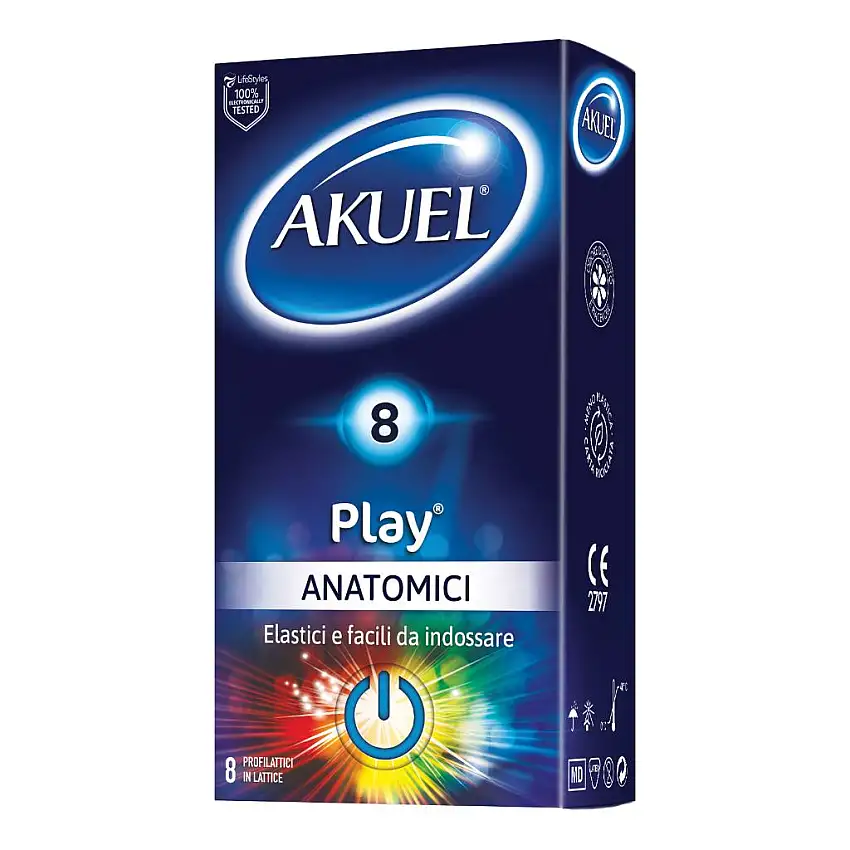 PROFILATTICO AKUEL PLAY ANATOMICO 8 PEZZI