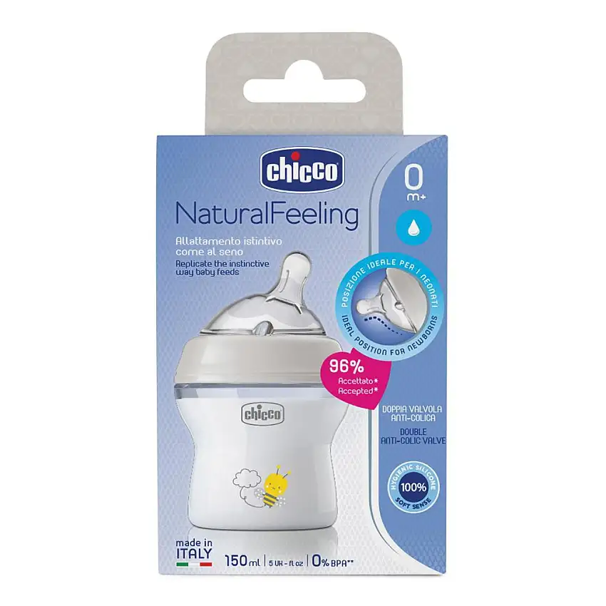 CHICCO BIBERON NATFEEL PP 0M+ 150 ML UNISEX