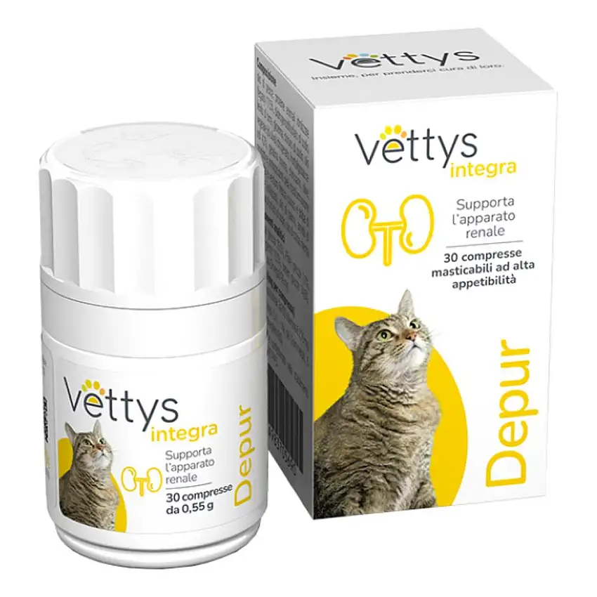 VETTYS INTEGRA DEPUR GATTO 30 COMPRESSE MASTICABILI
