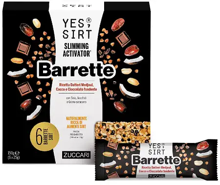 YES SIRT BARRETTE DATTERI MEDJOUL-COCCO-CIOCCOLATO FONDENTE 6X25 G