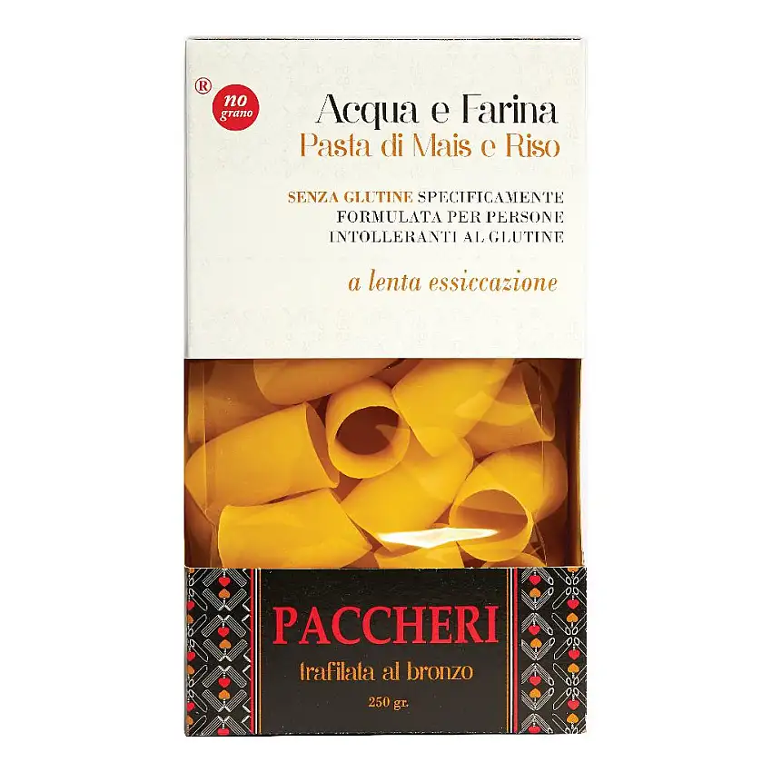NUTRI TE' PACCHERI ACQUA E FARINA MAIS E RISO 250 G