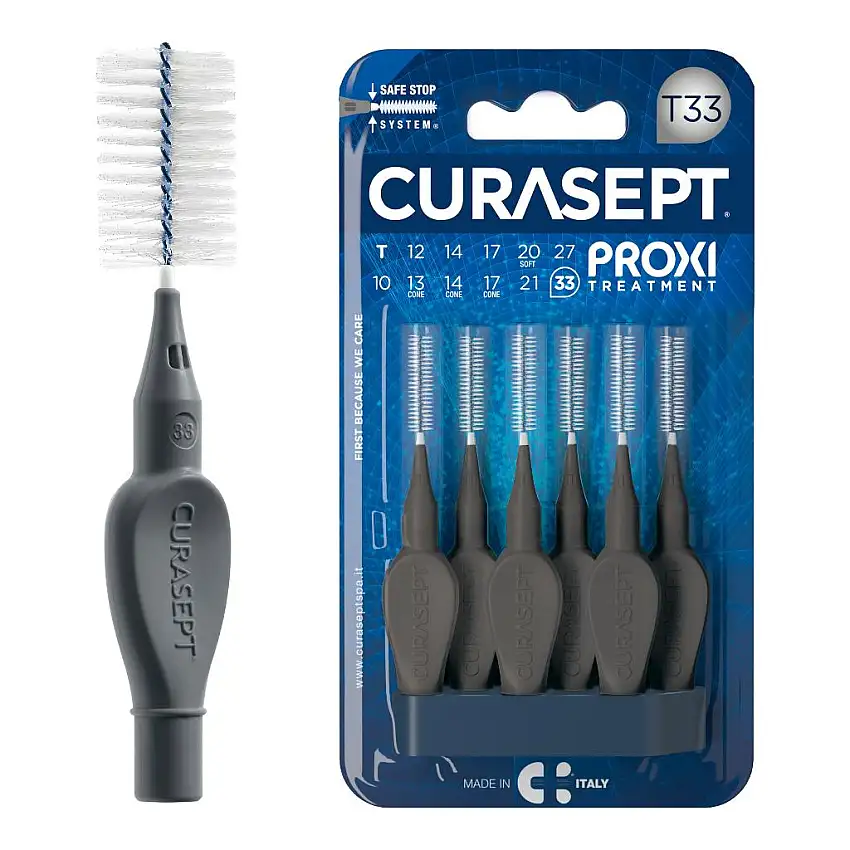 CURASEPT PROXI T33 ANTRACITE/ANTHRACITE 6 PEZZI