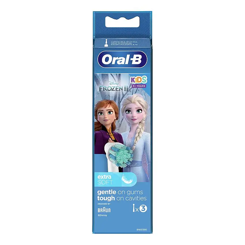 ORALB KIDS 3+ YEARS FROZEN II TESTINE PER SPAZZOLINO ELETTRICO 3 PEZZI