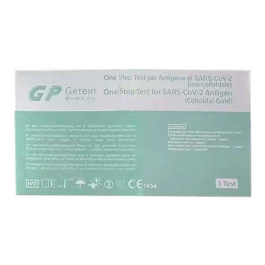 TEST ANTIGENICO RAPIDO COVID-19 ONE STEP AUTODIAGNOSTICO DETERMINAZIONE QUALITATIVA ANTIGENI SARS-COV-2 IN TAMPONI NASALI MEDIANTE IMMUNOCROMATOGRAFIA