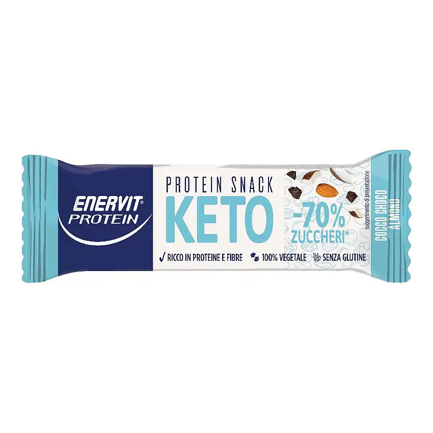 ENERVIT PROTEIN KETO SNACK COCCO CHOCO ALMOND 35 G