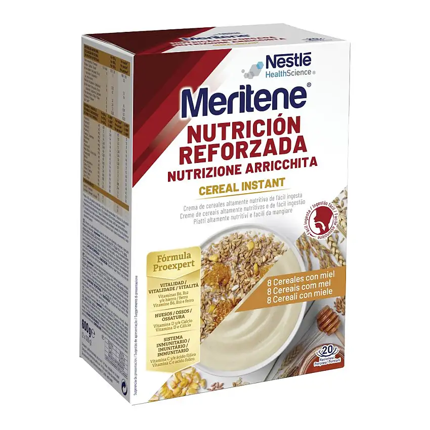 MERITENE CEREAL INSTANT 8 CEREALI E MIELE 2 PEZZI DA 300 G