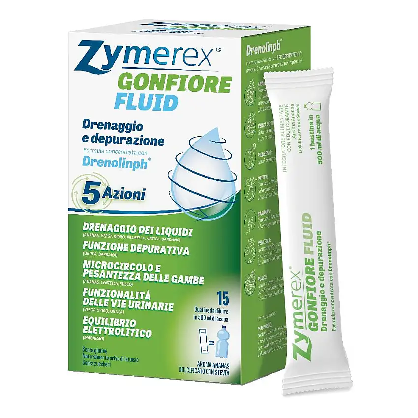 ZYMEREX GONFIORE FLUID ANANAS 15 BUSTINE