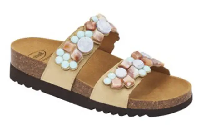 CALZATURA SINTRA 2 STRAPS MICROFIBRE+ACCESSORIES WOMAN BEIGE/MULTI TECNOLOGIA BIOPRINT MATERIALE MICROFIBRA + ORNAMENTO FODERA TOMAIA MICROFIBRA FODERA SOTTOPIEDE MICROFIBRA 36 SS2
