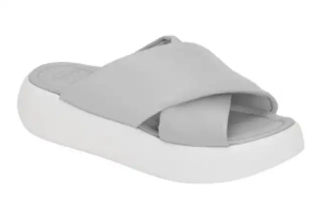 CALZATURA BOCA CROSS LEATHER WOMAN LIGHT GREY TECNOLOGIA MEMORY CUSHION MATERIALE PELLE FODERA TOMAIA PELLE FODERA SOTTOPIEDE PELLE 40 SS22