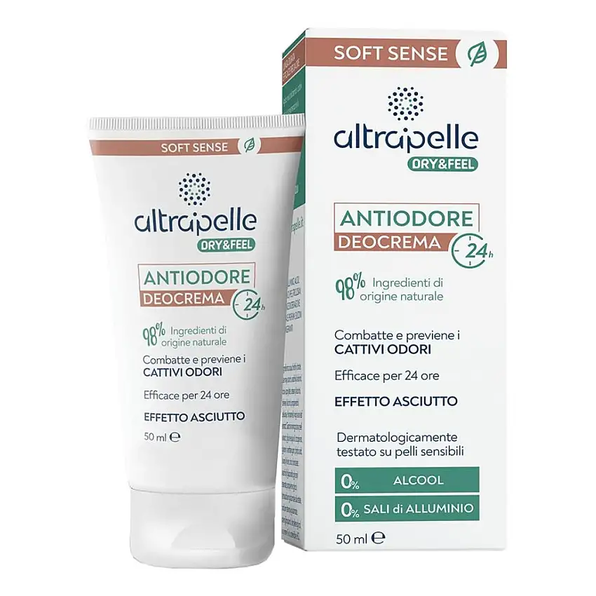 ALTRAPELLE DRY & FEEL DEOCREMA ANTIODORE 24H 50 ML