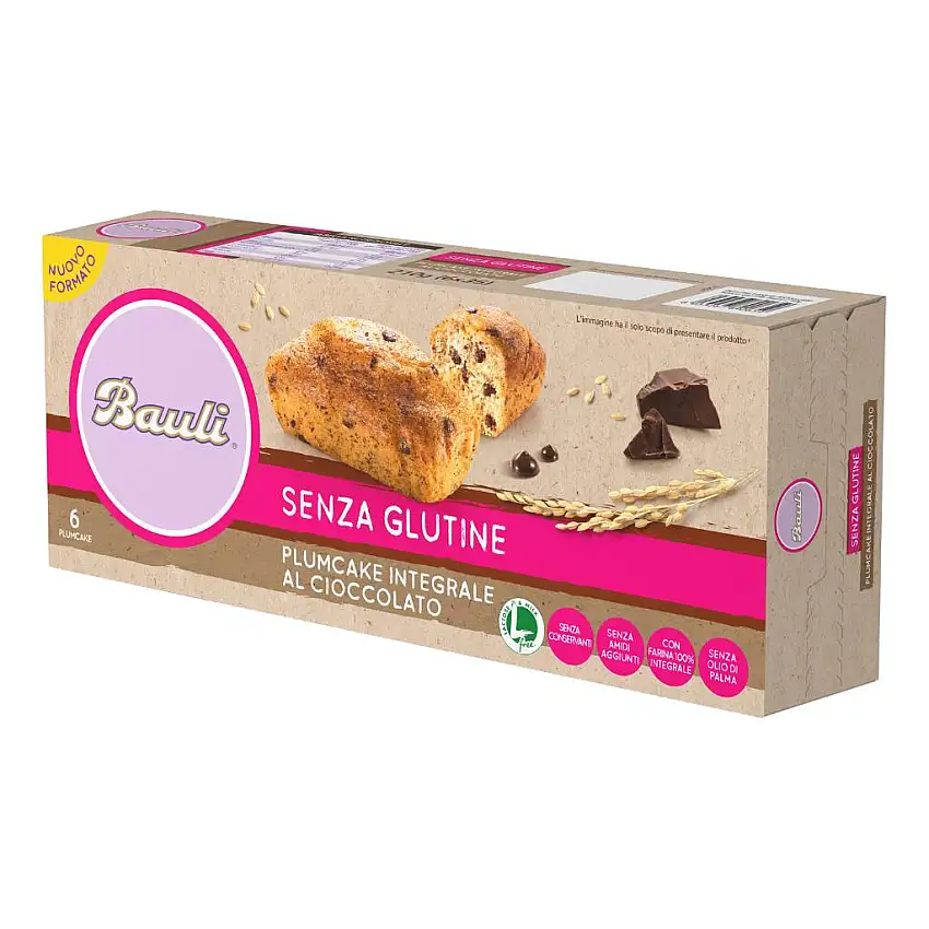 DORIA PLUMCAKE INTEGRALE CIOCCOLATO 6 PEZZI DA 35 G