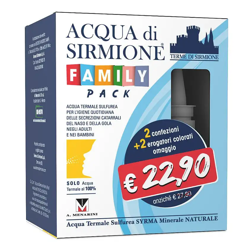 ACQUA DI SIRMIONE FAMILY PACK 12 FLACONCINI DA 15 ML