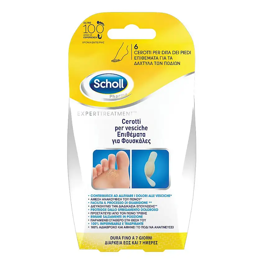CEROTTO SCHOLL VESCICA DITA PIEDE 6 PEZZI