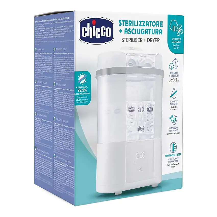 Chicco Sterilizzatore a Vapore con asciugatura, 1 pezzo