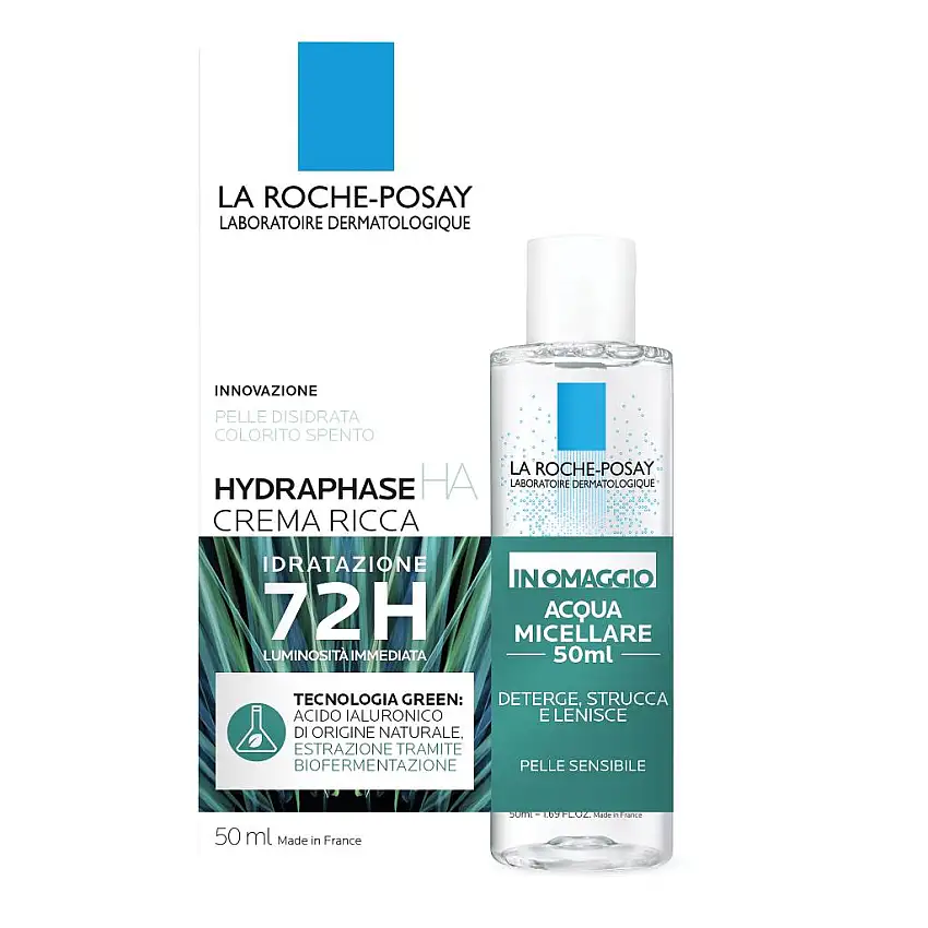 HYDRAPHASE HA RICHE CREMA RICCA 50 ML + ACQUA MICELLARE ULTRA 50 ML OMAGGIO