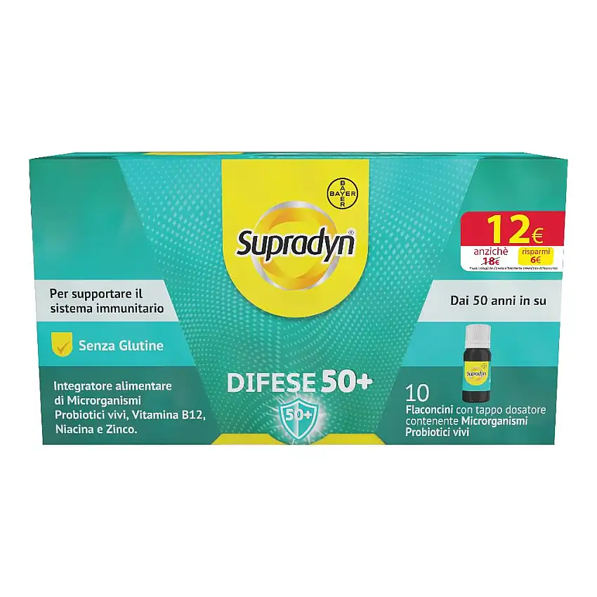SUPRADYN DIFESE 50+ PROMO 10 FLACONCINI DA 10 ML