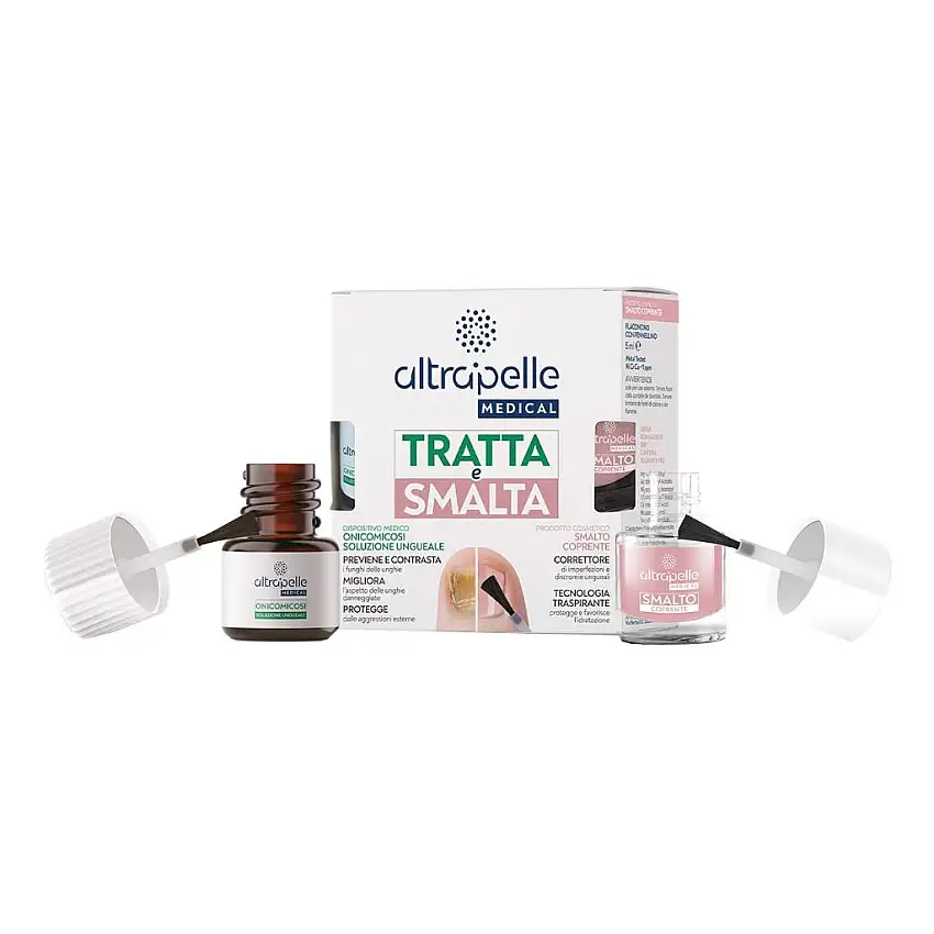 ALTRAPELLE MEDICAL TRATTA E SMALTA SOLUZIONE UNGUEALE 7 ML + SMALTO 5 ML