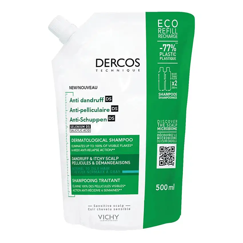 DERCOS ECO RICARICA SHAMPOO ANTI FORFORA 500 ML