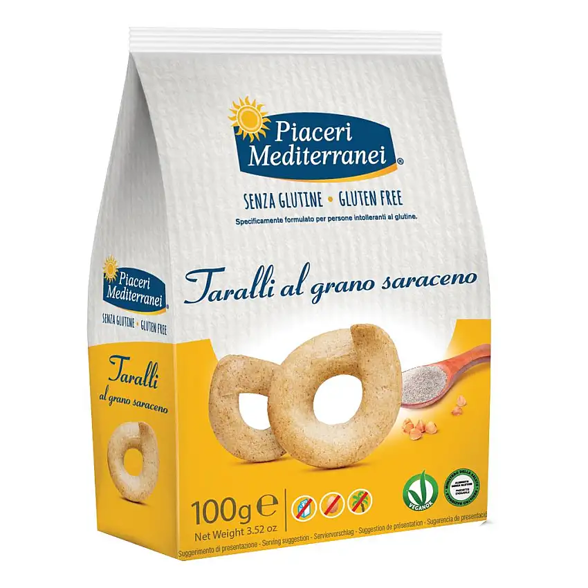 PIACERI MEDITERRANEI TARALLI AL GRANO SARACENO 100 G