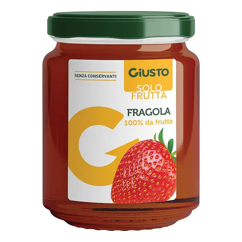 GIUSTO SOLO FRUTTA MARMELLATA FRAGOLE 284 G