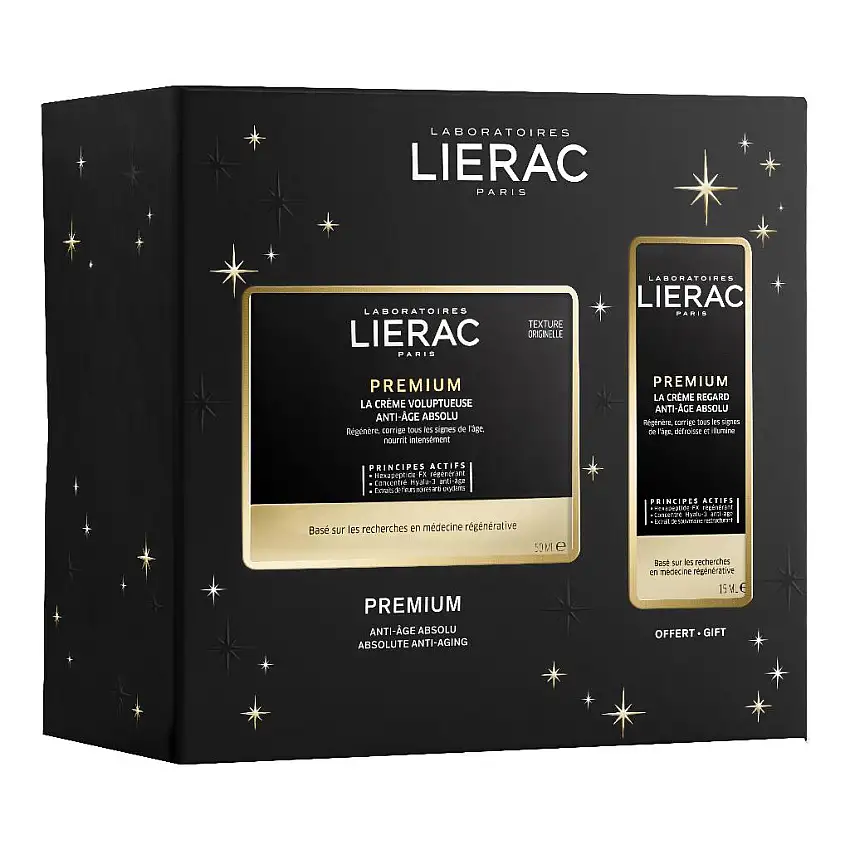 LIERAC COFFRET PREMIUM VOLUPTUOUS CREAM 50 ML + EYES 15 ML OFFERED