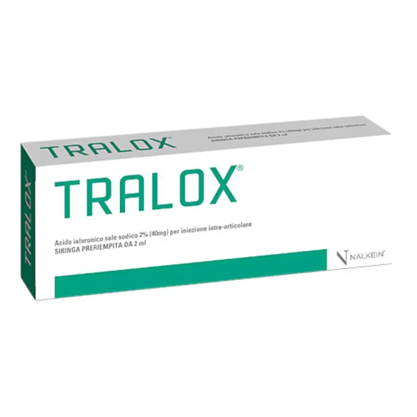 TRALOX 2% SIRINGA INTRA-ARTICOLARE ACIDO IALURONICO 2 ML 1 PEZZO