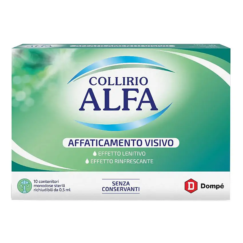COLLIRIO ALFA AFFATICAMENTO VISIVO 10 PEZZI DA 0,5 ML