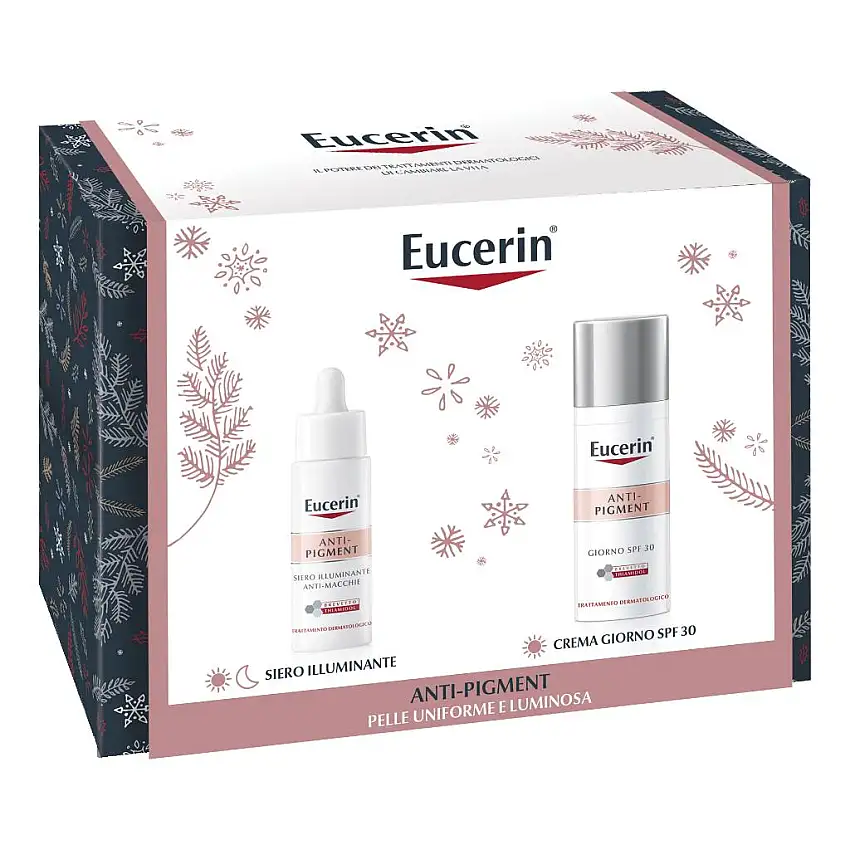 EUCERIN ANTI-PIGMENT XMAS PACK 2022 SIERO ILLUMINANTE ANTI-MACCHIE 30 ML + ANTI-PIGMENT CREMA GIORNO SPF 30 50 ML