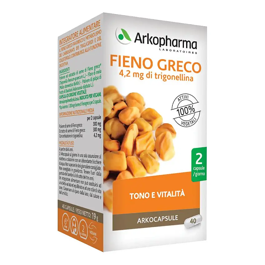 ARKOCAPSULE FIENO GRECO 40 CAPSULE