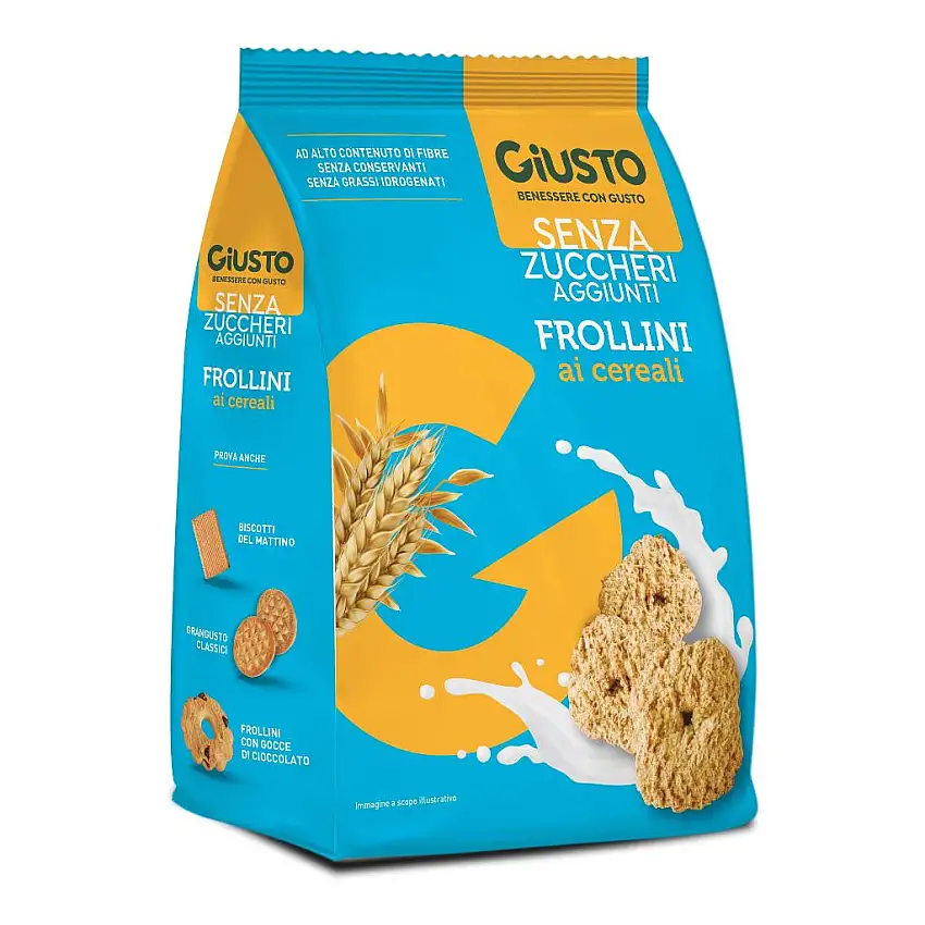 GIUSTO SENZA ZUCCHERO FROLLINI AI CEREALI SENZA ZUCCHERO 350 G