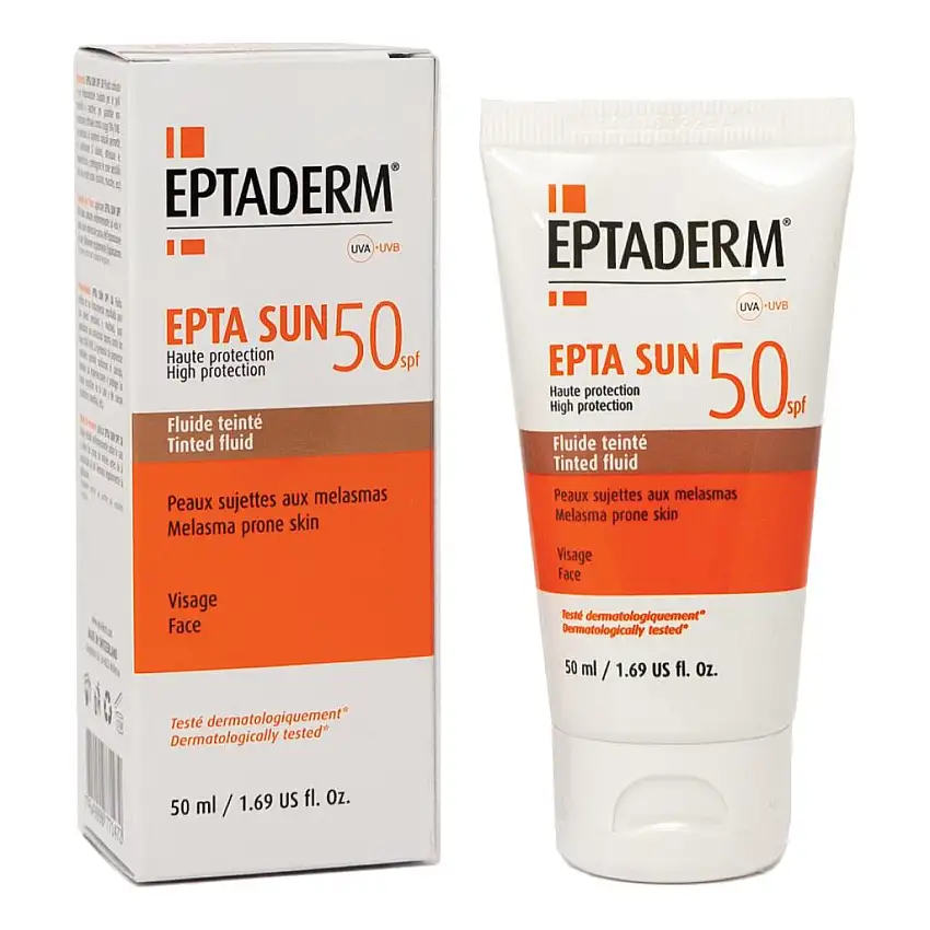 EPTA SUN SPF50+ FLUIDO COLORATO MEDIO 50 ML