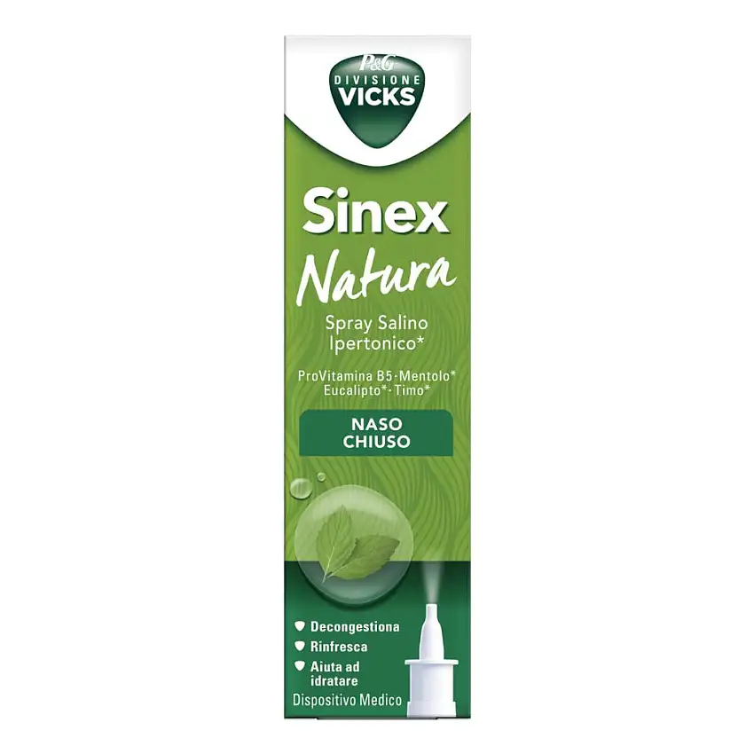 Vicks Sinex Natura Spray Salino Nasale Ipertonico 20ml
