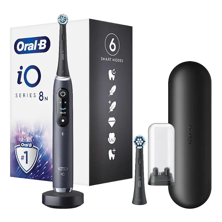 ORAL-B IO 8 BLACK SPAZZOLINO ELETTRICO + 2 REFILL