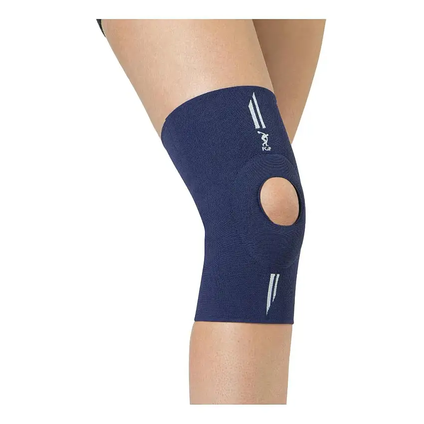 GINOCCHIERA TRASPIRANTE CON STABILIZZATORE ROTULEO AD ANELLO IN SILICONE M