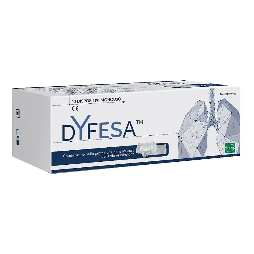 DYFESA 10 DISPOSITIVI MONOUSO PER INALAZIONE