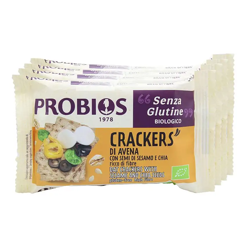 PANITO CRACKERS DI AVENA CON SEMI DI SESAMO E CHIA BIO 4 PEZZI DA 35 G