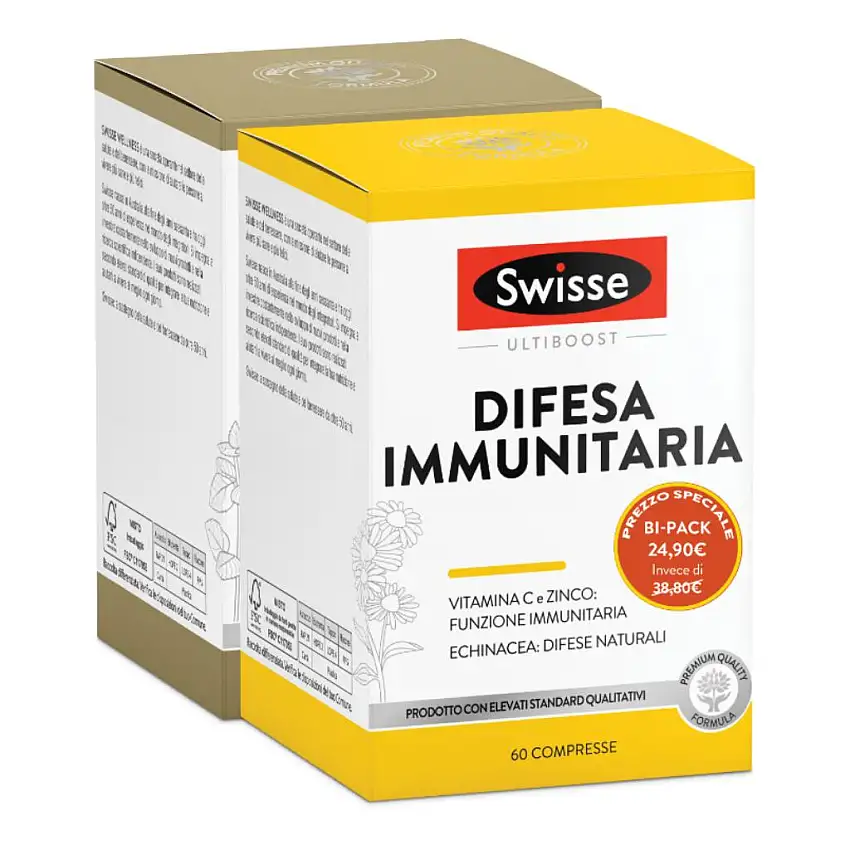 SWISSE BIPACK DIFESA IMMUNITARIA 60 COMPRESSE + ENERGIA B 50 COMPRESSE