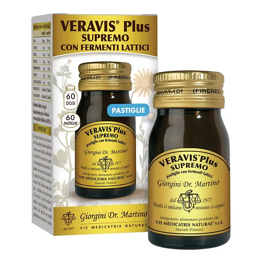VERAVIS PLUS SUPREMO 60 PASTIGLIE FERMENTI LATTICI