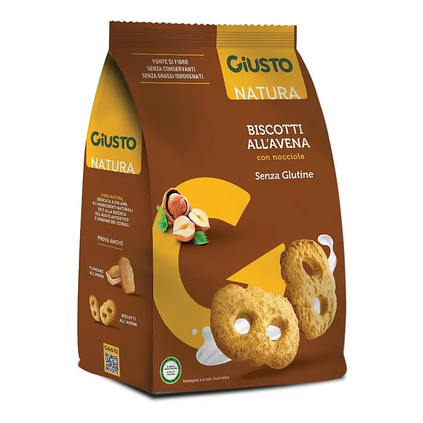 GIUSTO SENZA GLUTINE BISCOTTI AVENA 250 G
