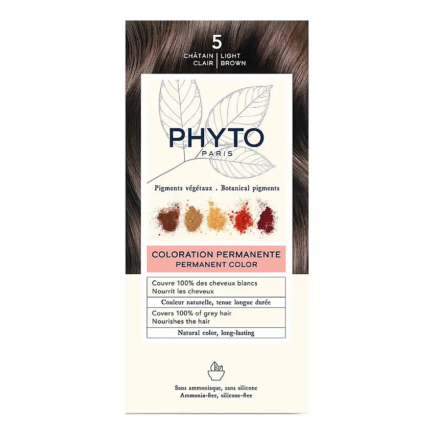 COLOR KIT 5 CASTANO CHIARO LATTE RIVELATORE 50 ML + CREMA COLORANTE 50 ML + MASCHERA PROTETTIVA COLORE 12 ML + GUANTI