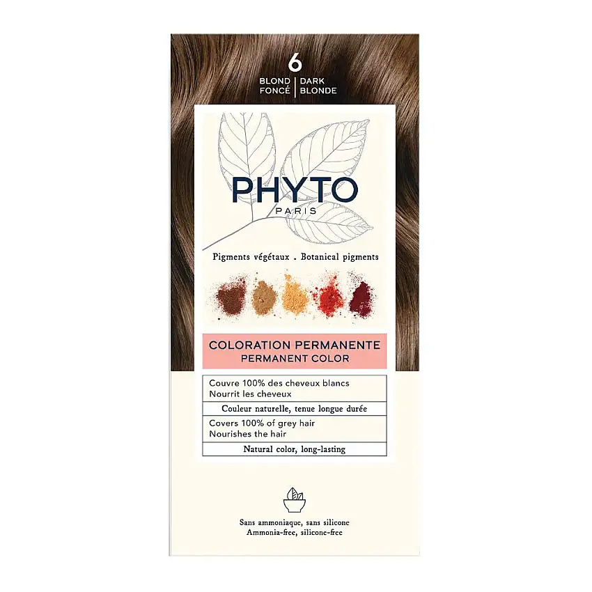 COLOR KIT 6 BIONDO SCURO LATTE RIVELATORE 50 ML + CREMA COLORANTE 50 ML + MASCHERA PROTETTIVA COLORE 12 ML + GUANTI